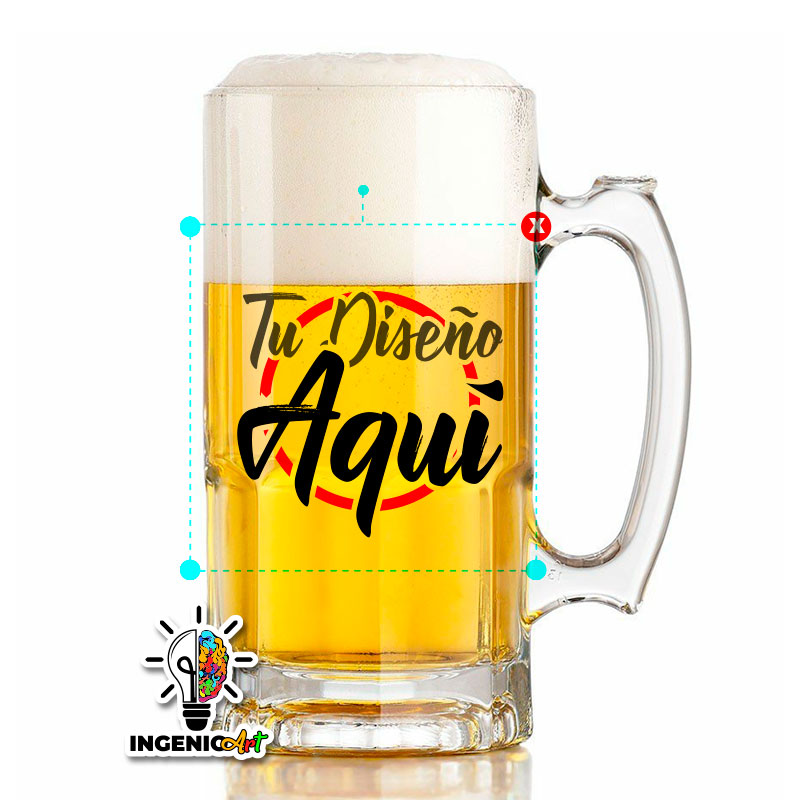 Jarra Cervecera Transparente