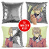 Almohada con lentejuelas color Plateado