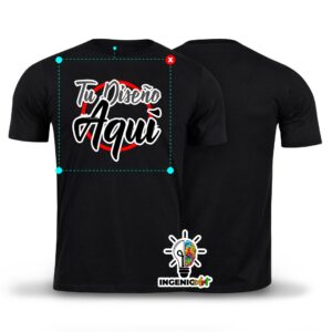 Tshirt Negro de Algodón